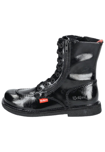Kickers Stiefelette Leder Schwarz Lack - surf4shoes
