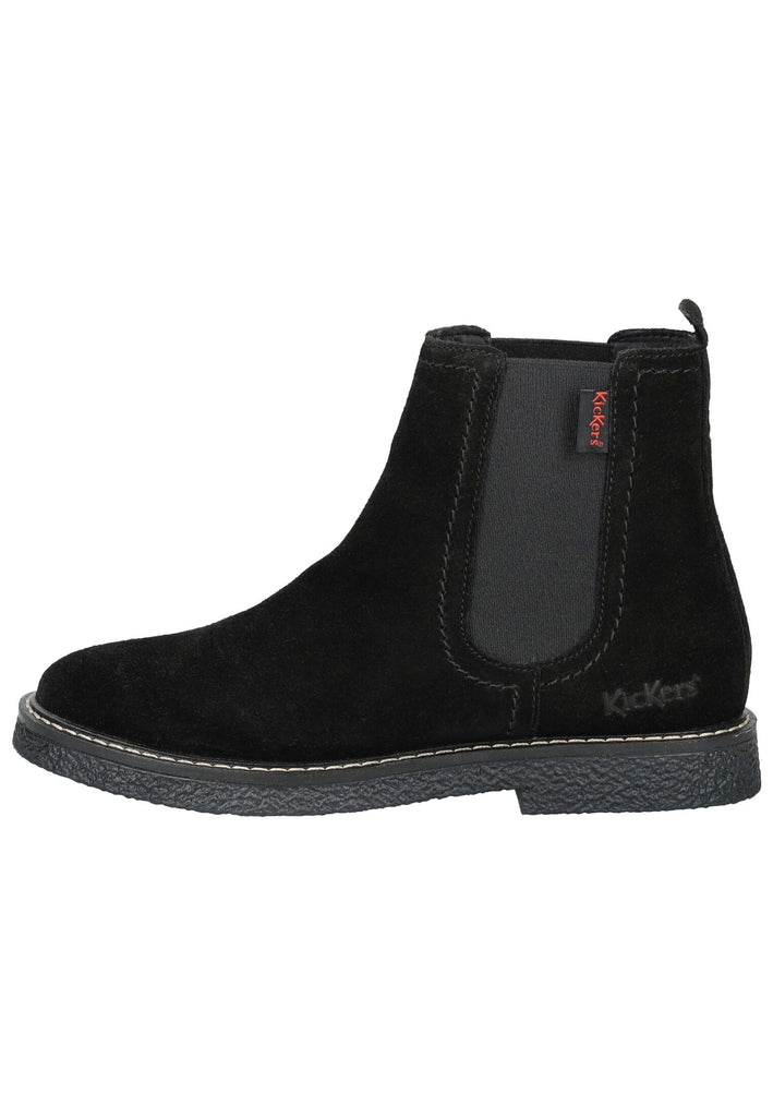 Kickers Stiefelette Veloursleder/Textil Schwarz - surf4shoes