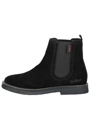 Kickers Stiefelette Veloursleder/Textil Schwarz - surf4shoes