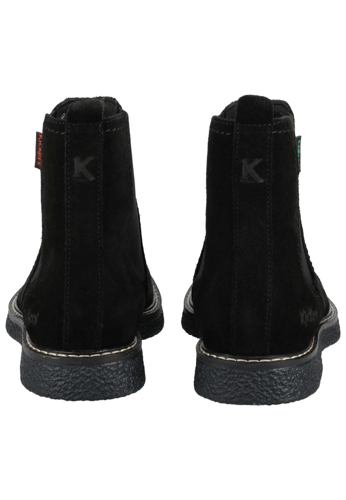 Kickers Stiefelette Veloursleder/Textil Schwarz - surf4shoes