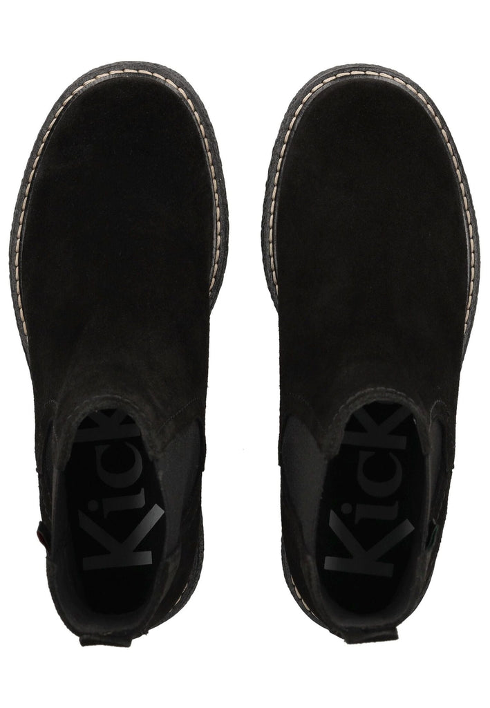 Kickers Stiefelette Veloursleder/Textil Schwarz - surf4shoes