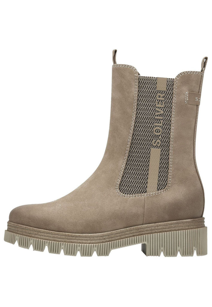 s.Oliver Stiefel Lederimitat Nut Warmfutter - surf4shoes