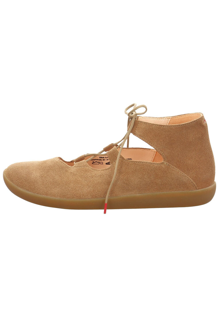 Think! Halbschuhe Veloursleder Mittelbraun - surf4shoes