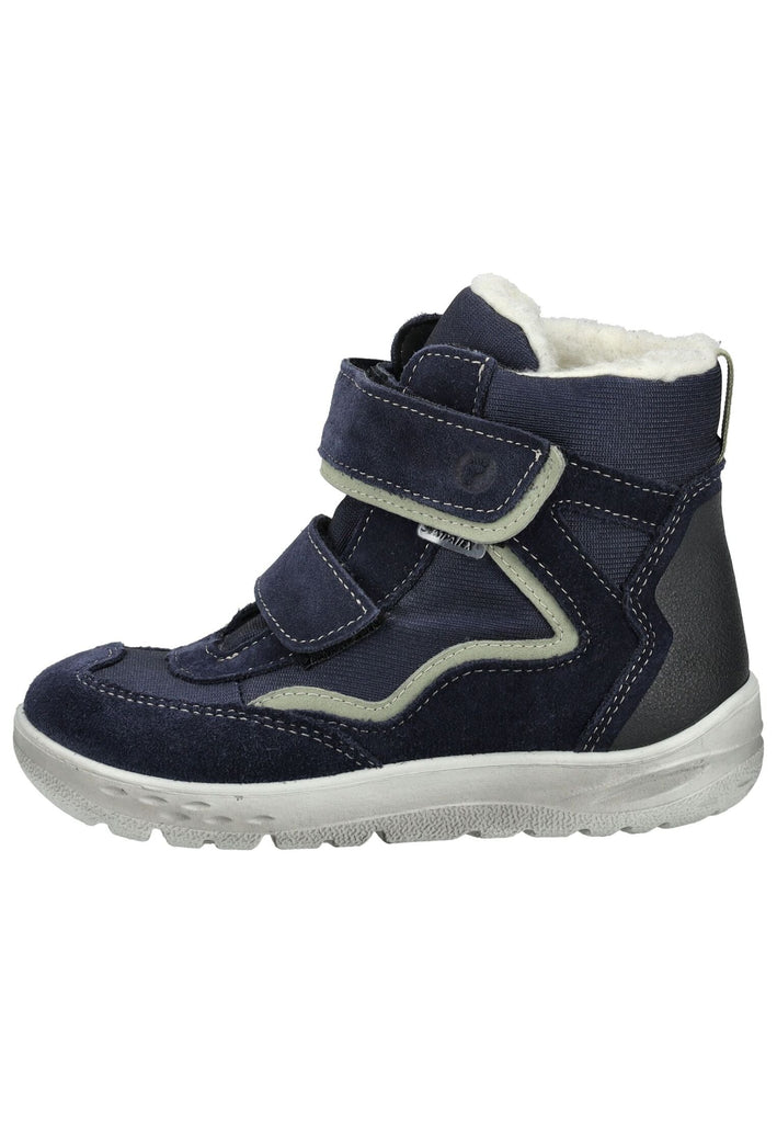 Ricosta Stiefelette Veolurs/Textil/Synthetik Dunkelblau Warmfutter - surf4shoes