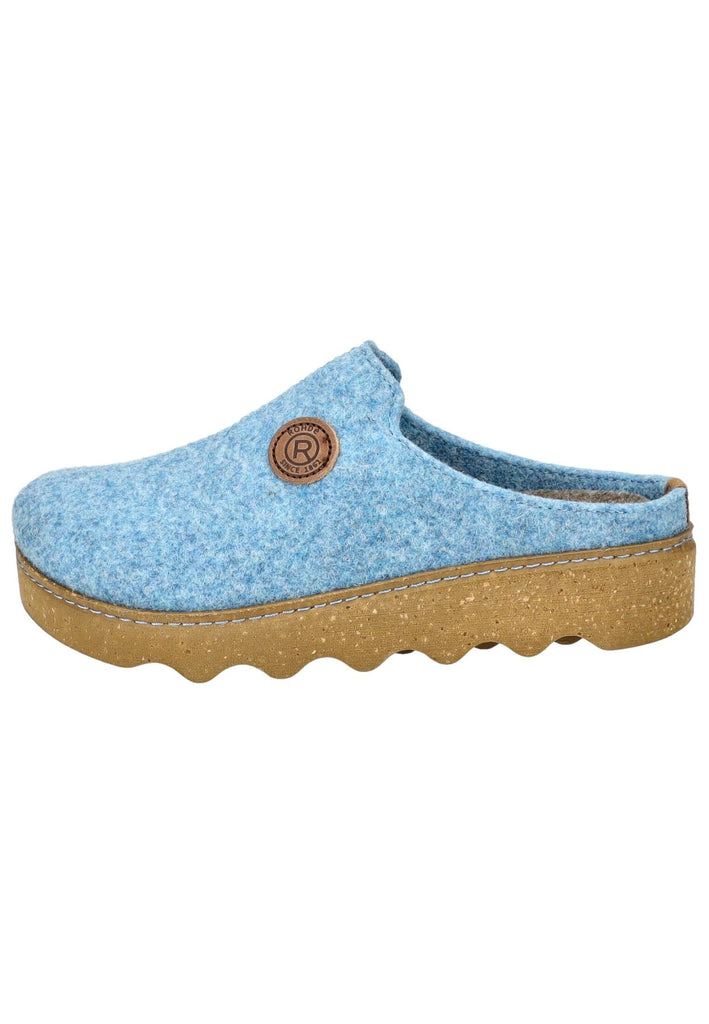 Rohde Hausschuhe Filz Blau - surf4shoes