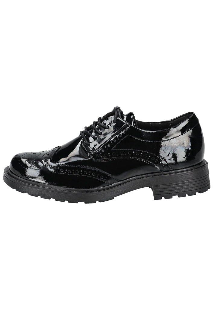 Clarks Halbschuhe Leder Schwarz Lack - surf4shoes