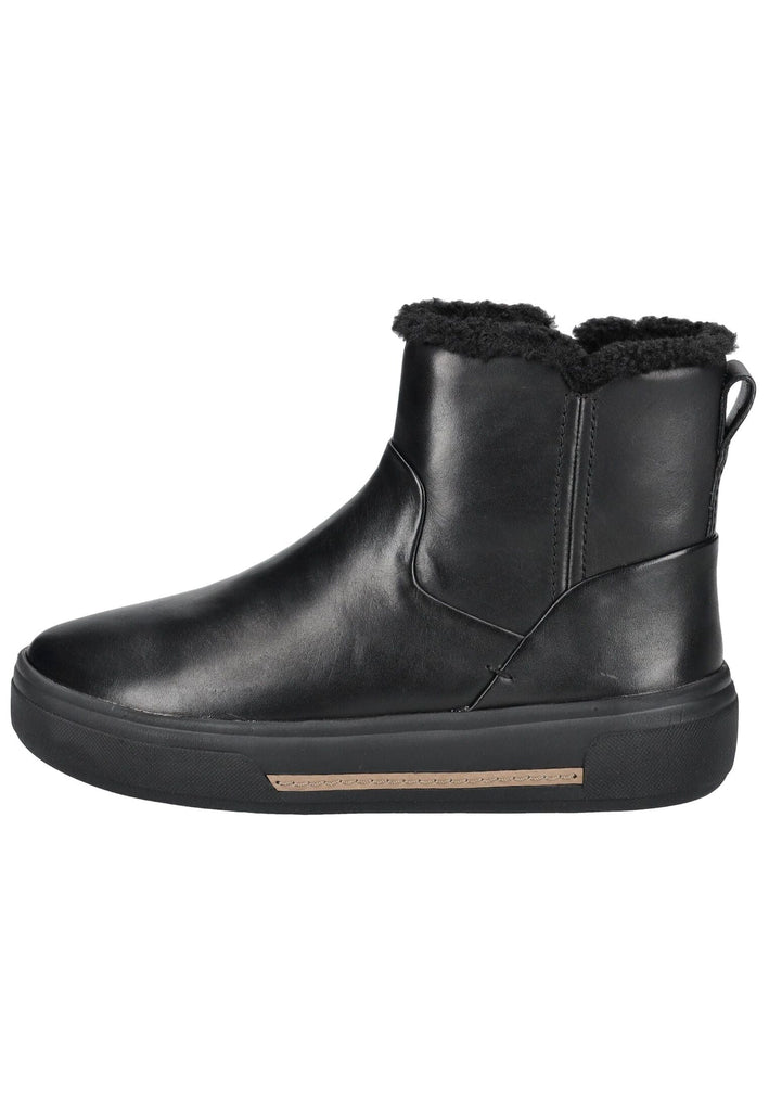 Clarks Stiefelette Leder Schwarz Warmfutter - surf4shoes