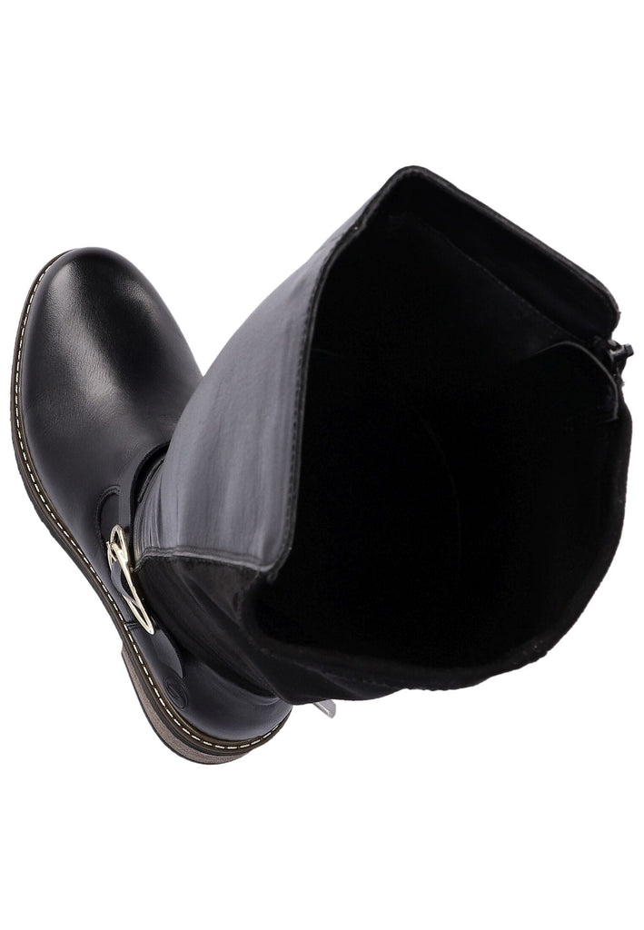 Remonte Stiefel Glattleder Schwarz Warmfutter - surf4shoes