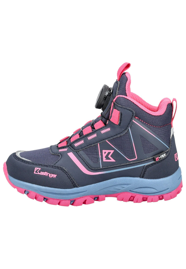 Kastinger Wanderschuhe Lederimitat/Nylon Navy/Pink - surf4shoes