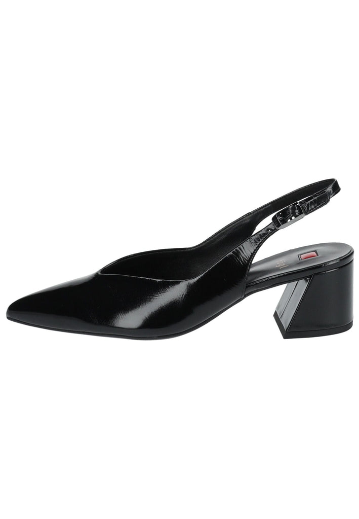 Högl Pumps Leder Schwarz Lack - surf4shoes