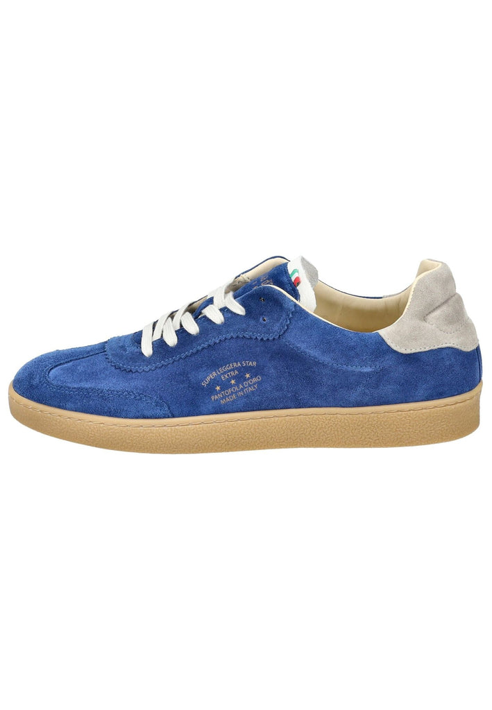Pantofola d Oro Sneaker Veloursleder Blau/Grau - surf4shoes