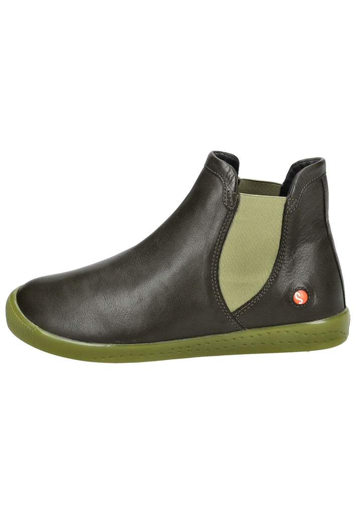 softinos Stiefelette Leder/Textil Olive - surf4shoes