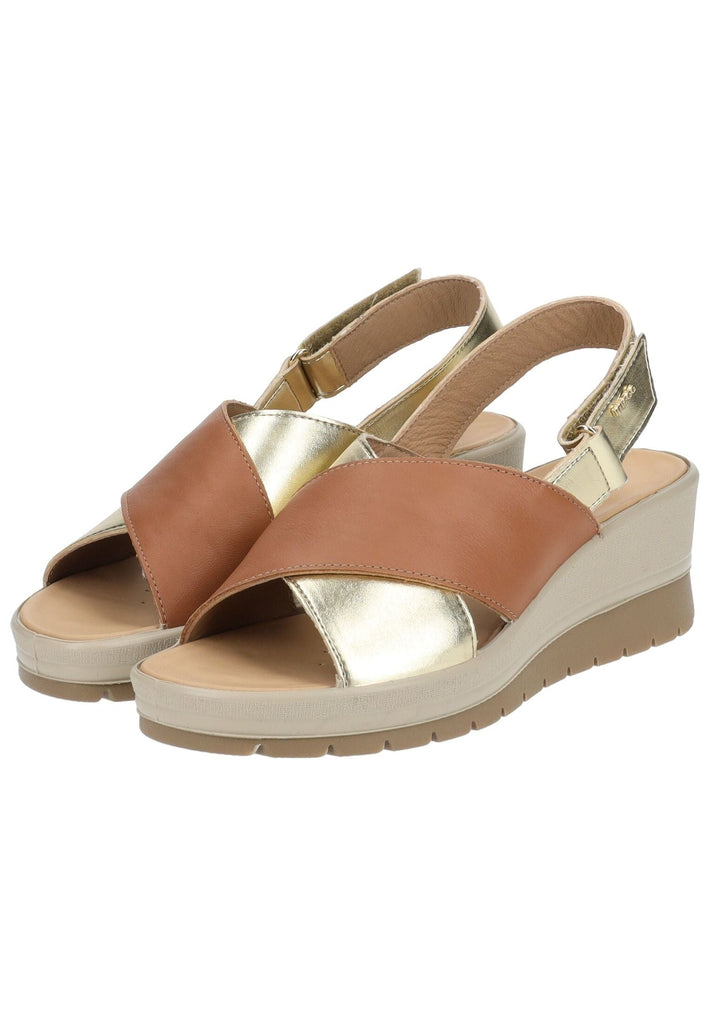 IGI&CO Sandalen Nappaleder Braun/Gold - surf4shoes