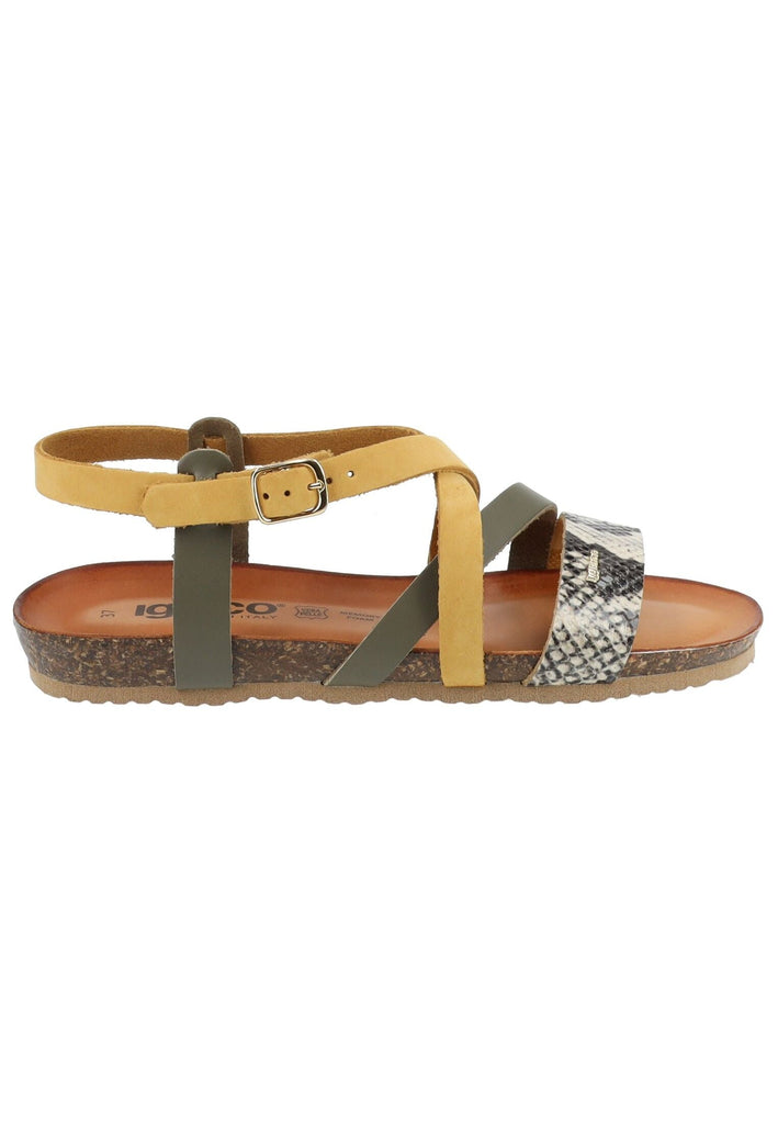 IGI&CO Sandalen Leder Gelb/Grün - surf4shoes