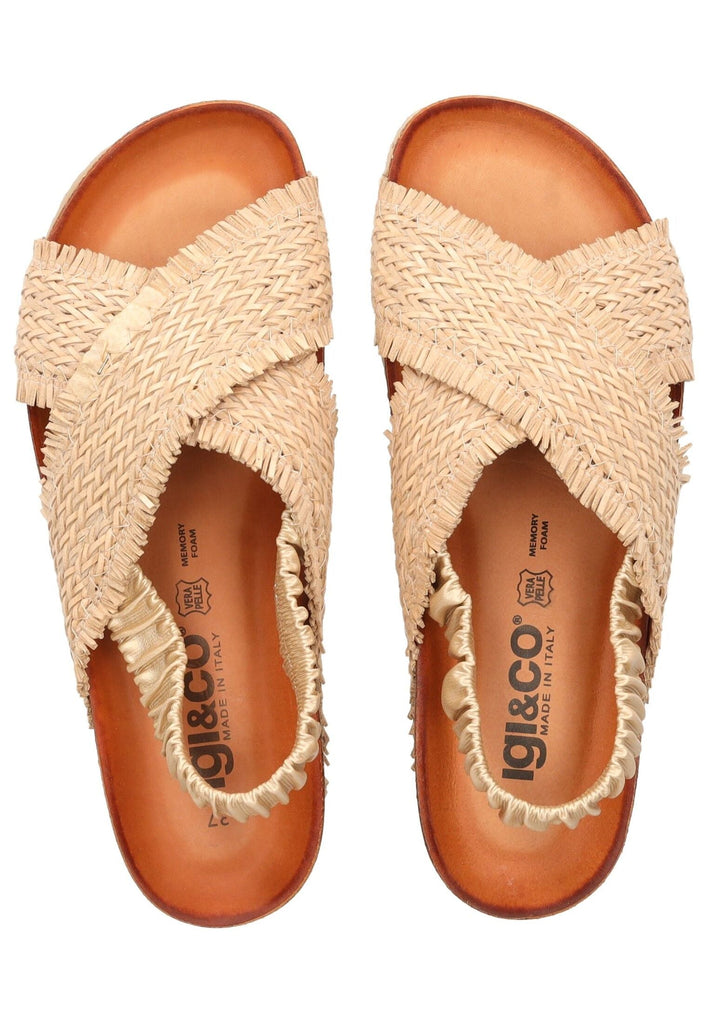 IGI&CO Sandalen Leder/Textil Natural - surf4shoes