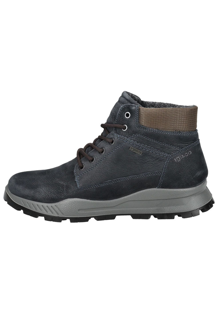 IGI&CO Stiefelette Nubukleder/Textil Blau Warmfutter - surf4shoes
