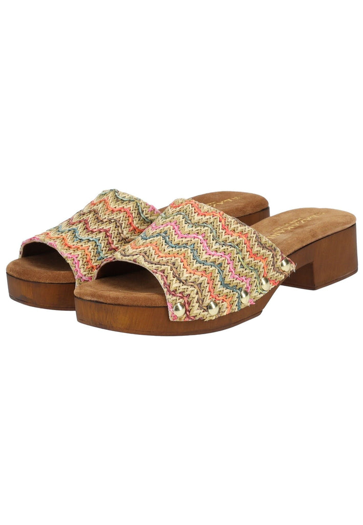 Lazamani Pantoletten Leder/Synthetik Multi - surf4shoes