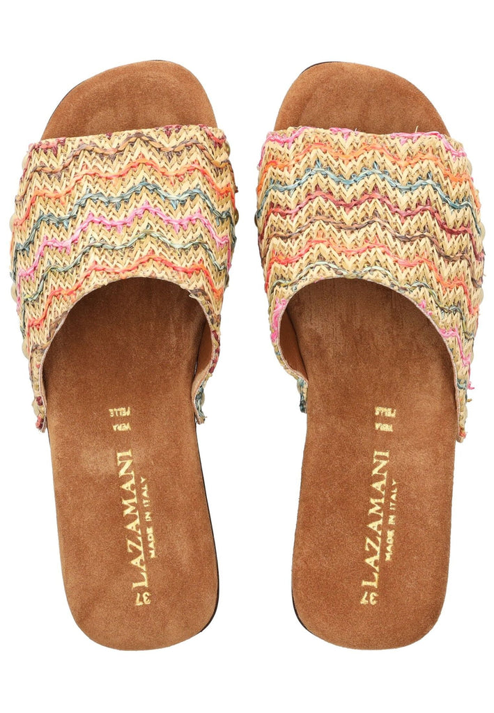 Lazamani Pantoletten Leder/Synthetik Multi - surf4shoes