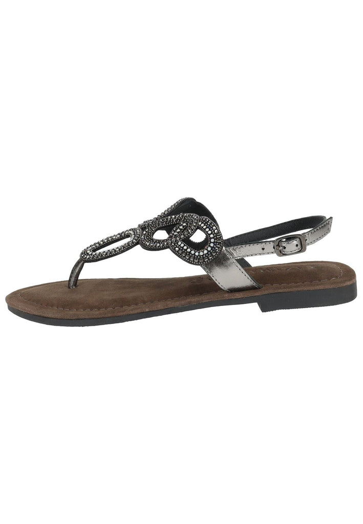 Lazamani Sandalen Leder/Textil Pewter - surf4shoes