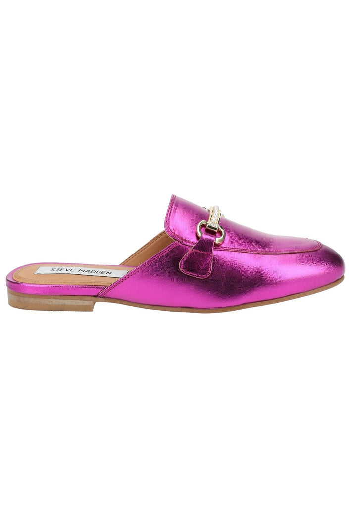 Steve Madden Pantoletten Leder Fuchsia - surf4shoes
