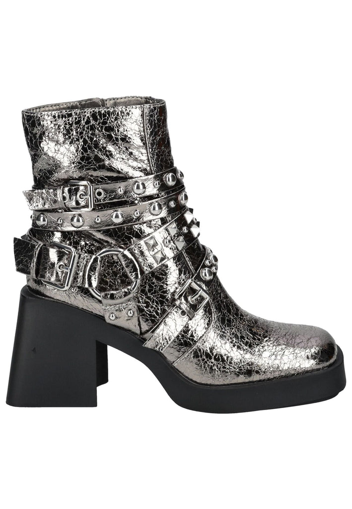 Steve Madden Stiefelette Lederimitat Pewter - surf4shoes