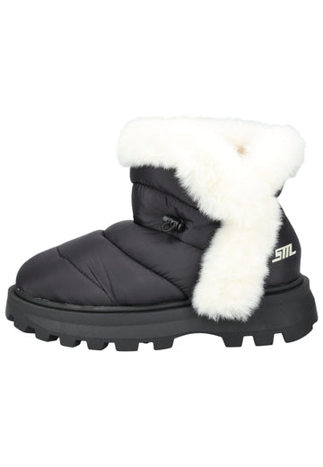 Steve Madden Stiefelette Textil Schwarz Warmfutter - surf4shoes