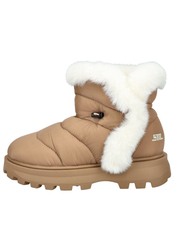 Steve Madden Stiefelette Textil Tan Warmfutter - surf4shoes