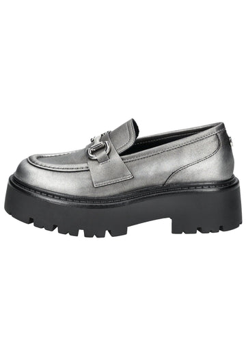 Steve Madden Slipper Leder Pewter - surf4shoes