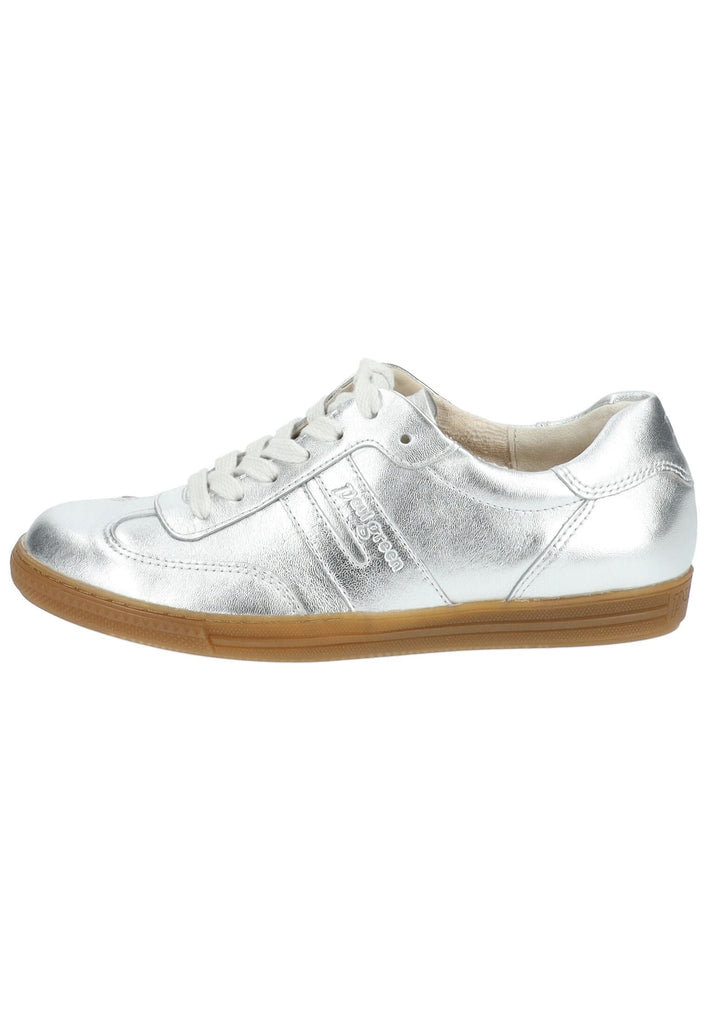 Paul Green Sneaker Leder Metallic Silver - surf4shoes