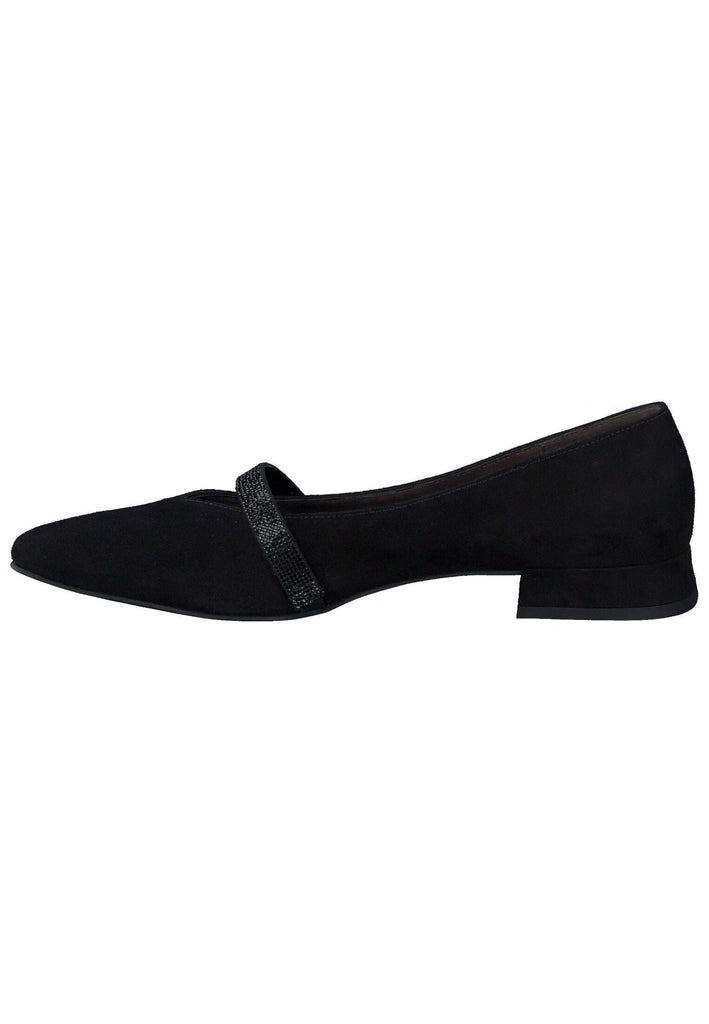 Paul Green Ballerinas Veloursleder Schwarz - surf4shoes
