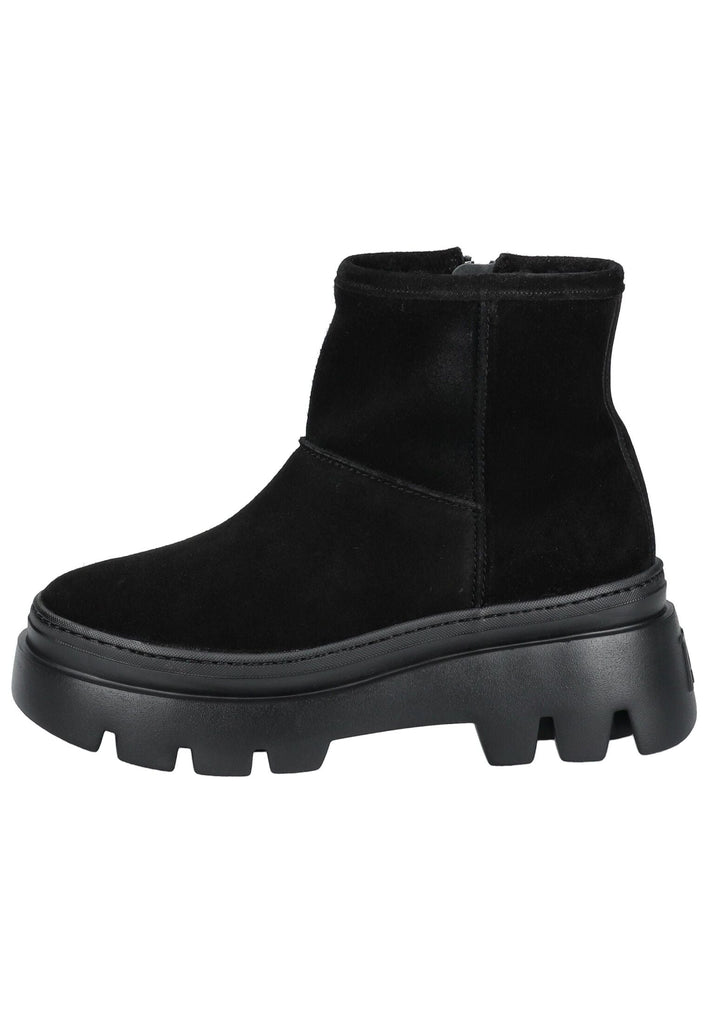 Paul Green Stiefelette Veloursleder Schwarz Warmfutter - surf4shoes