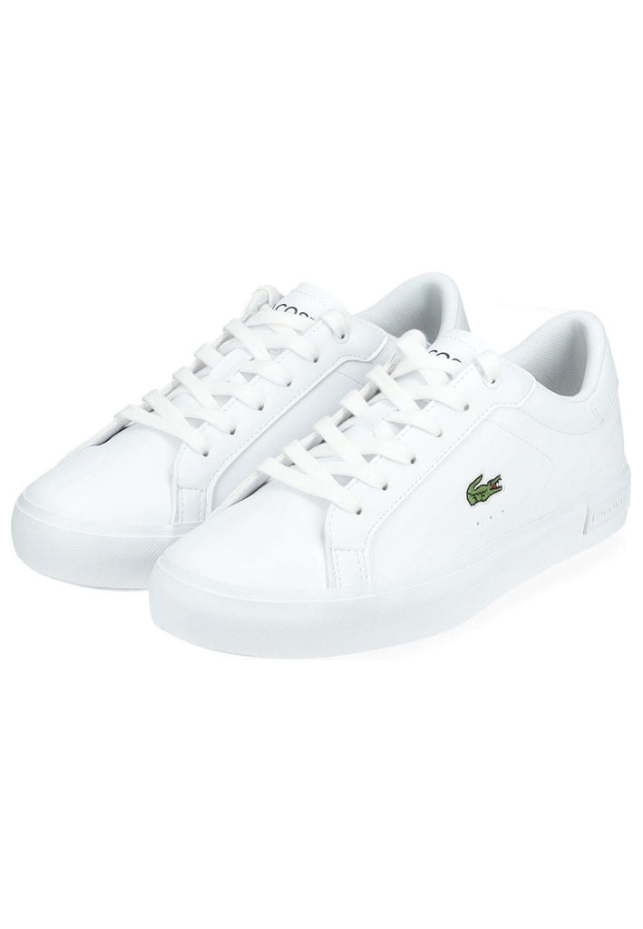 Lacoste Sneaker Lederimitat Weiß - surf4shoes