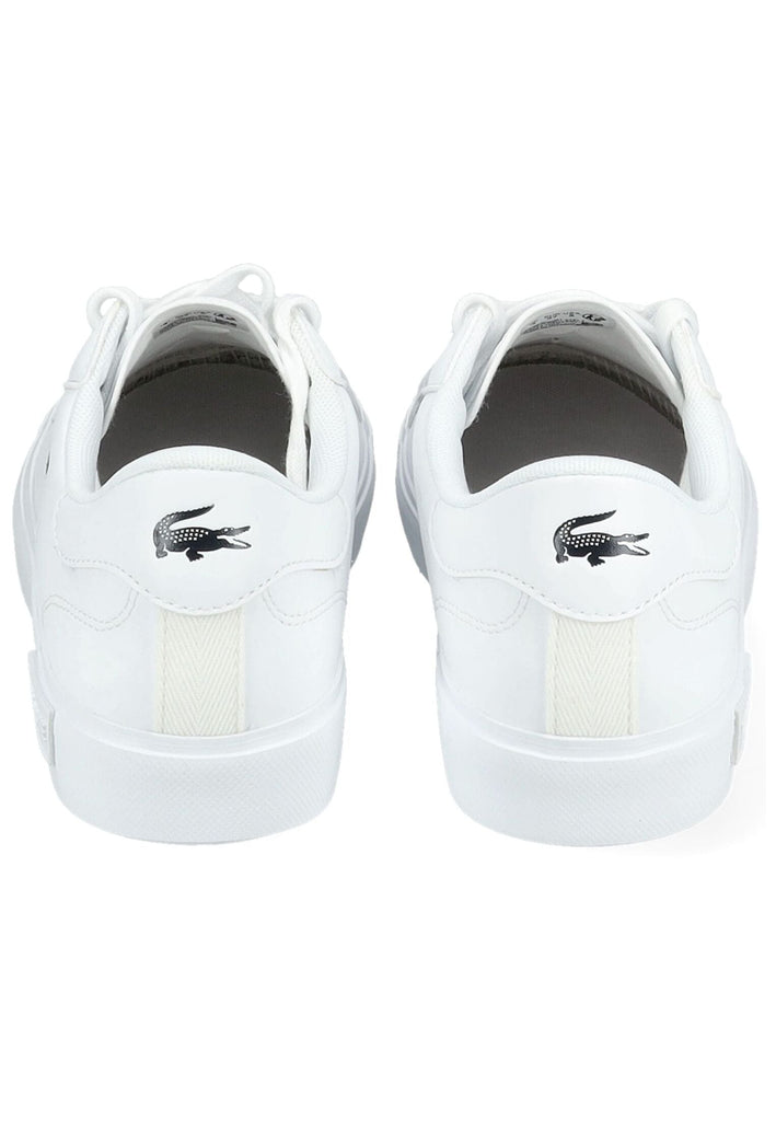 Lacoste Sneaker Lederimitat Weiß - surf4shoes