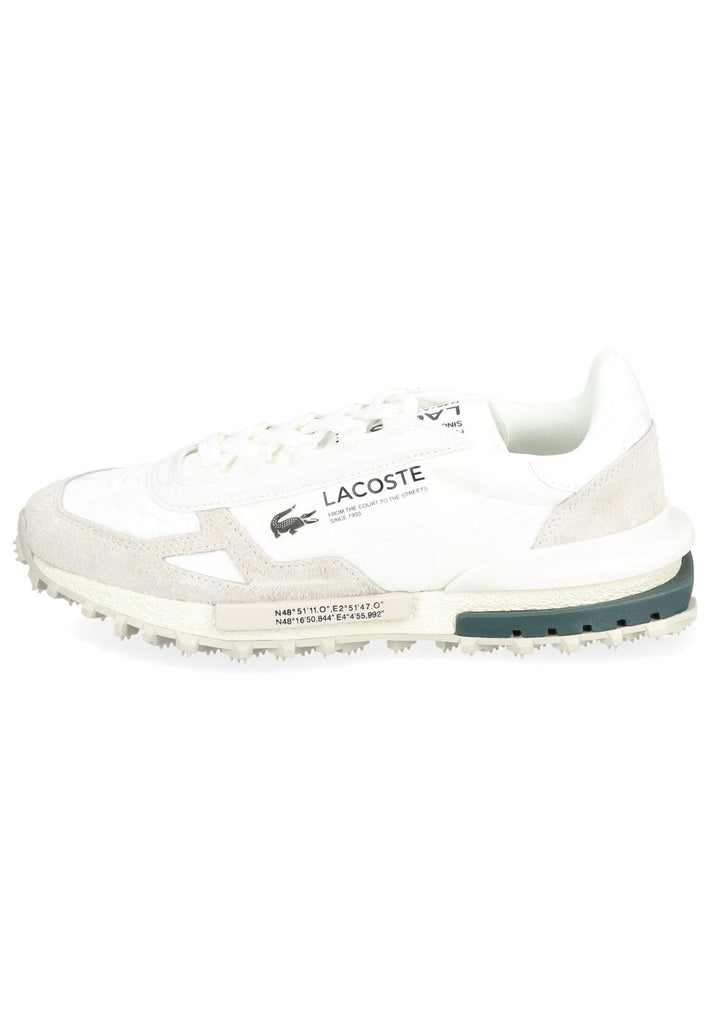 Lacoste Sneaker Leder/Textil Weiß/Grün - surf4shoes