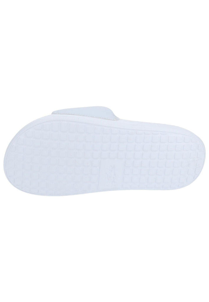 Lacoste Pantoletten Lederimitat Hellblau - surf4shoes