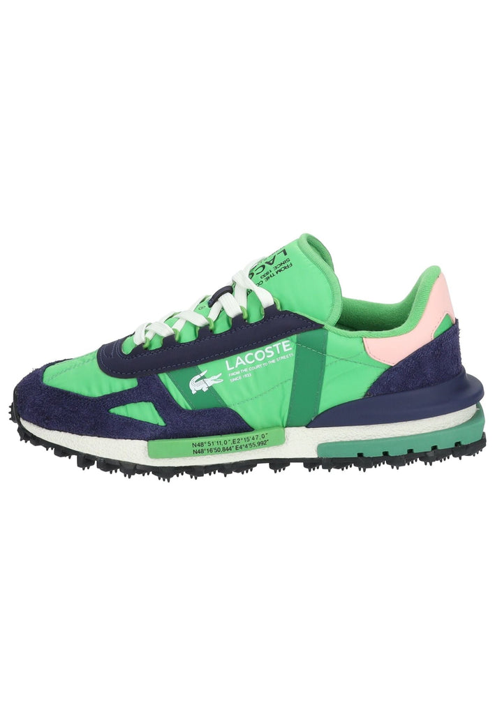 Lacoste Sneaker Leder/Textil Grün/Blau - surf4shoes