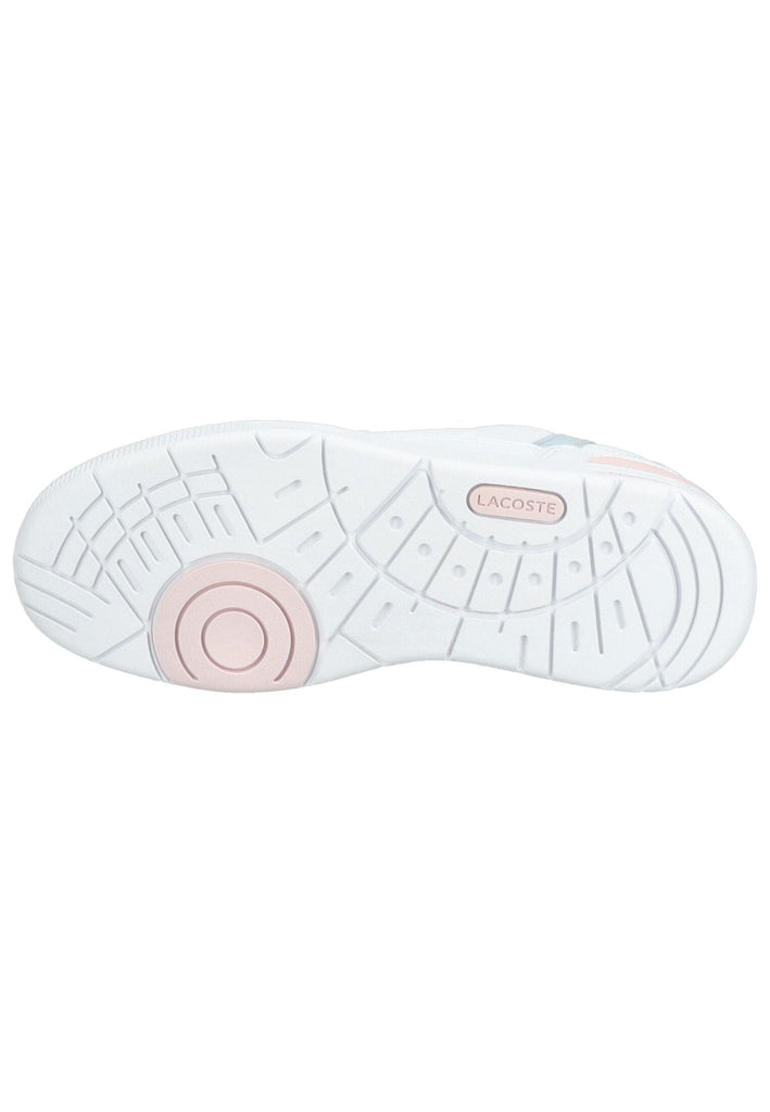 Lacoste Sneaker Lederimitat Weiß/Pink - surf4shoes