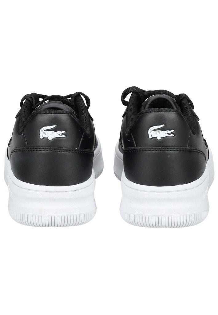 Lacoste Sneaker Lederimitat Schwarz/Weiß - surf4shoes