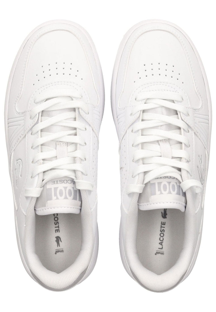 Lacoste Sneaker Lederimitat Weiß/Weiß - surf4shoes