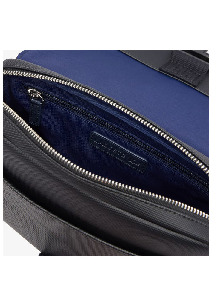 Lacoste Taschen Lederimitat Schwarz - surf4shoes