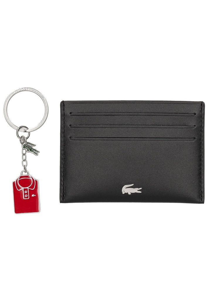 Lacoste Taschen Leder Schwarz/Rot - surf4shoes
