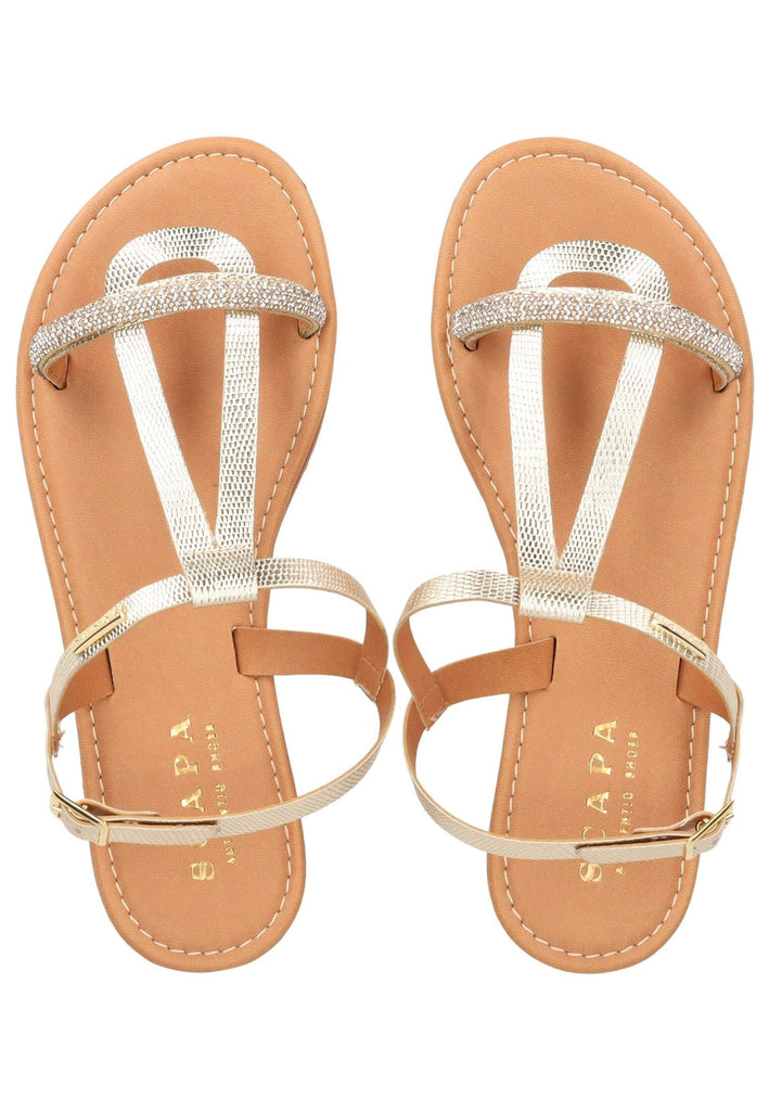 Scapa Sandalen Lederimitat Platin - surf4shoes