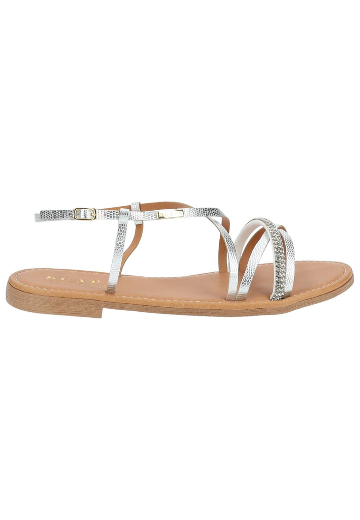 Scapa Sandalen Lederimitat Silber - surf4shoes