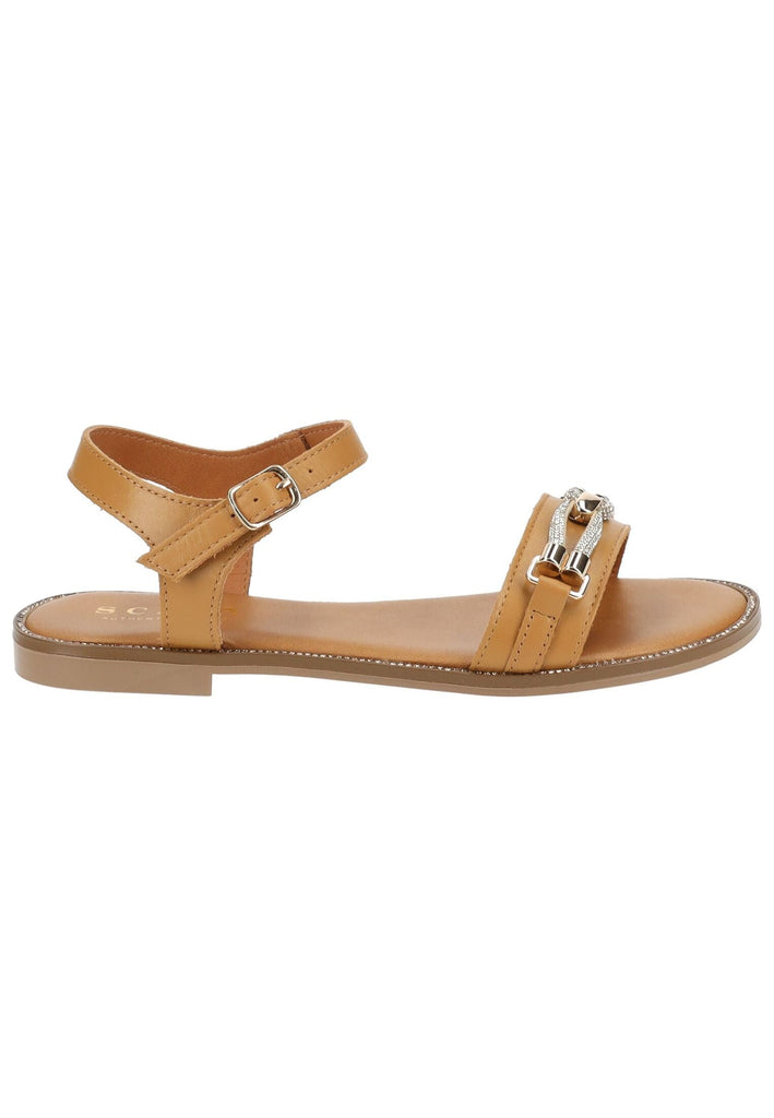 Scapa Sandalen Leder Camel - surf4shoes