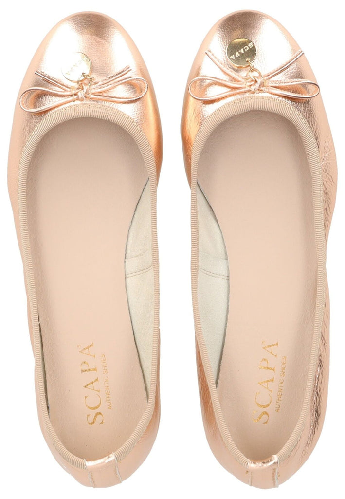 Scapa Ballerinas Leder Rosa - surf4shoes