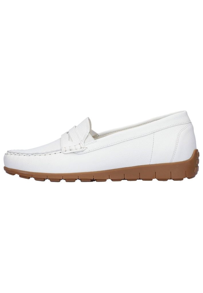 Waldläufer Mokassin Leder Weiß - surf4shoes