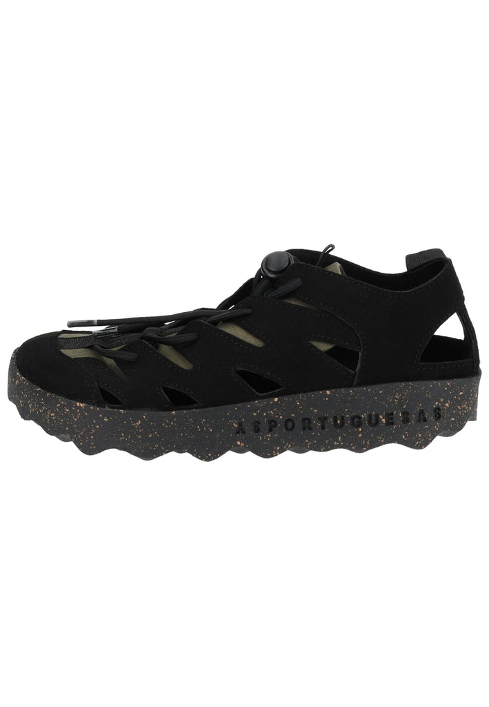 ASPORTUGUESAS Halbschuhe Leder Schwarz - surf4shoes