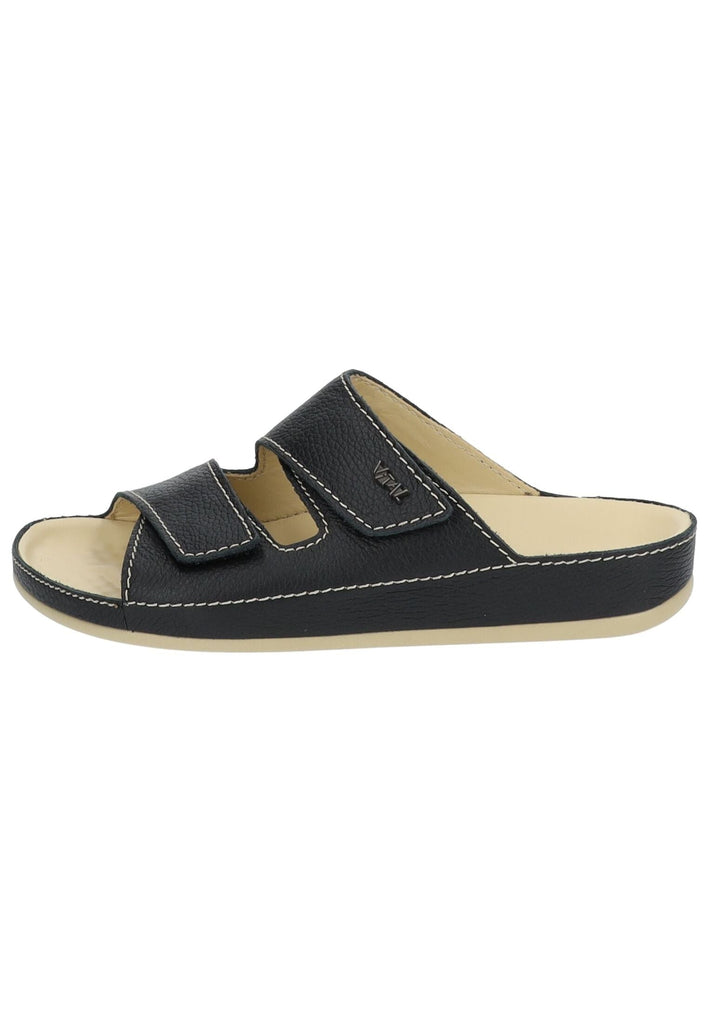 Vital Pantoletten Leder Schwarz - surf4shoes