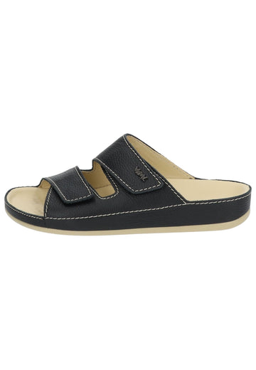 Vital Pantoletten Leder Schwarz - surf4shoes