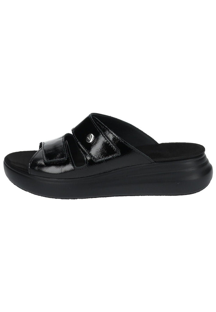 Vital Pantoletten Leder Schwarz - surf4shoes